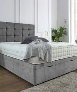 Kensington Ottoman End Lift Storage Divan Bed - Optional Headboard