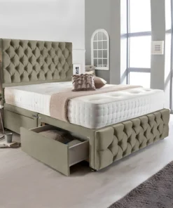 Seoul Headboard Divan Set - Choice of Mattress & Optional Storage
