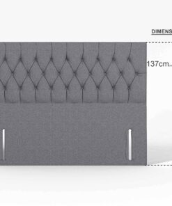 Barcelona Floor Standing Upholstered Fabric Headboard